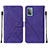 Coque Portefeuille Livre Cuir Etui Clapet Y01B pour Samsung Galaxy A52 5G Violet