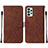 Coque Portefeuille Livre Cuir Etui Clapet Y01B pour Samsung Galaxy A53 5G Marron