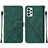 Coque Portefeuille Livre Cuir Etui Clapet Y01B pour Samsung Galaxy A53 5G Vert