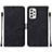 Coque Portefeuille Livre Cuir Etui Clapet Y01B pour Samsung Galaxy A72 4G Noir