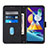 Coque Portefeuille Livre Cuir Etui Clapet Y01B pour Samsung Galaxy M11 Petit