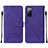 Coque Portefeuille Livre Cuir Etui Clapet Y01B pour Samsung Galaxy S20 Lite 5G Violet