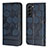 Coque Portefeuille Livre Cuir Etui Clapet Y01B pour Samsung Galaxy S23 5G Bleu