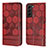 Coque Portefeuille Livre Cuir Etui Clapet Y01B pour Samsung Galaxy S23 5G Rouge
