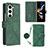 Coque Portefeuille Livre Cuir Etui Clapet Y01B pour Samsung Galaxy Z Fold5 5G Vert