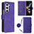 Coque Portefeuille Livre Cuir Etui Clapet Y01B pour Samsung Galaxy Z Fold5 5G Violet