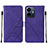 Coque Portefeuille Livre Cuir Etui Clapet Y01B pour Vivo iQOO Z6 Lite 5G Violet