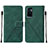 Coque Portefeuille Livre Cuir Etui Clapet Y01B pour Vivo V23e Vert