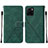 Coque Portefeuille Livre Cuir Etui Clapet Y01B pour Vivo Y10 t1 Vert