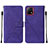 Coque Portefeuille Livre Cuir Etui Clapet Y01B pour Vivo Y31s 5G Violet