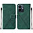 Coque Portefeuille Livre Cuir Etui Clapet Y01B pour Vivo Y77e 5G Vert