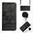 Coque Portefeuille Livre Cuir Etui Clapet Y01B pour Xiaomi Poco M4 5G Noir