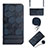 Coque Portefeuille Livre Cuir Etui Clapet Y01B pour Xiaomi Poco X4 GT 5G Bleu