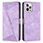 Coque Portefeuille Livre Cuir Etui Clapet Y01X pour Apple iPhone 13 Pro Violet Clair