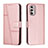 Coque Portefeuille Livre Cuir Etui Clapet Y01X pour Motorola Moto G Stylus (2022) 4G Or Rose