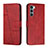 Coque Portefeuille Livre Cuir Etui Clapet Y01X pour Motorola Moto G200 5G Rouge