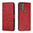 Coque Portefeuille Livre Cuir Etui Clapet Y01X pour Motorola Moto G71 5G Rouge