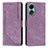 Coque Portefeuille Livre Cuir Etui Clapet Y01X pour Oppo A58 4G Violet