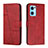 Coque Portefeuille Livre Cuir Etui Clapet Y01X pour Oppo Find X5 Lite 5G Rouge