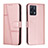 Coque Portefeuille Livre Cuir Etui Clapet Y01X pour Realme 9 4G Or Rose