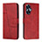 Coque Portefeuille Livre Cuir Etui Clapet Y01X pour Realme C55 Rouge