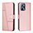 Coque Portefeuille Livre Cuir Etui Clapet Y01X pour Realme Narzo 50A Prime Or Rose