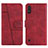 Coque Portefeuille Livre Cuir Etui Clapet Y01X pour Samsung Galaxy A01 SM-A015 Rouge