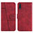 Coque Portefeuille Livre Cuir Etui Clapet Y01X pour Samsung Galaxy A70 Rouge