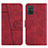 Coque Portefeuille Livre Cuir Etui Clapet Y01X pour Samsung Galaxy A71 4G A715 Rouge