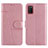 Coque Portefeuille Livre Cuir Etui Clapet Y01X pour Samsung Galaxy F02S SM-E025F Or Rose