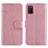 Coque Portefeuille Livre Cuir Etui Clapet Y01X pour Samsung Galaxy M02s Or Rose