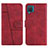 Coque Portefeuille Livre Cuir Etui Clapet Y01X pour Samsung Galaxy M12 Rouge