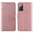 Coque Portefeuille Livre Cuir Etui Clapet Y01X pour Samsung Galaxy Note 20 5G Or Rose