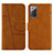 Coque Portefeuille Livre Cuir Etui Clapet Y01X pour Samsung Galaxy Note 20 5G Petit