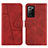 Coque Portefeuille Livre Cuir Etui Clapet Y01X pour Samsung Galaxy Note 20 Ultra 5G Rouge