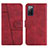 Coque Portefeuille Livre Cuir Etui Clapet Y01X pour Samsung Galaxy S20 FE (2022) 5G Rouge