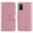 Coque Portefeuille Livre Cuir Etui Clapet Y01X pour Samsung Galaxy S20 Plus 5G Or Rose