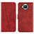 Coque Portefeuille Livre Cuir Etui Clapet Y01X pour Xiaomi Mi 10T Lite 5G Rouge