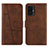 Coque Portefeuille Livre Cuir Etui Clapet Y01X pour Xiaomi Mi 11T 5G Marron