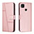 Coque Portefeuille Livre Cuir Etui Clapet Y01X pour Xiaomi POCO C3 Or Rose