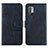 Coque Portefeuille Livre Cuir Etui Clapet Y01X pour Xiaomi POCO M3 Pro 5G Bleu