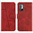Coque Portefeuille Livre Cuir Etui Clapet Y01X pour Xiaomi POCO M3 Pro 5G Rouge