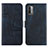 Coque Portefeuille Livre Cuir Etui Clapet Y01X pour Xiaomi Redmi 9 Power Bleu