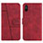 Coque Portefeuille Livre Cuir Etui Clapet Y01X pour Xiaomi Redmi 9AT Rouge