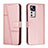 Coque Portefeuille Livre Cuir Etui Clapet Y01X pour Xiaomi Redmi K50 Ultra 5G Or Rose