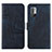 Coque Portefeuille Livre Cuir Etui Clapet Y01X pour Xiaomi Redmi Note 10 5G Bleu