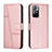 Coque Portefeuille Livre Cuir Etui Clapet Y01X pour Xiaomi Redmi Note 11 5G Or Rose