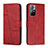 Coque Portefeuille Livre Cuir Etui Clapet Y01X pour Xiaomi Redmi Note 11T 5G Rouge
