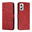 Coque Portefeuille Livre Cuir Etui Clapet Y01X pour Xiaomi Redmi Note 11T Pro+ Plus 5G Rouge