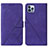 Coque Portefeuille Livre Cuir Etui Clapet Y02B pour Apple iPhone 13 Pro Max Violet